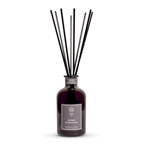 Pozzi Milano Désodorisant d'ambiance "Rosso Sforzesco" + Sticks 500 ml