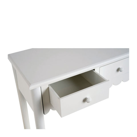 Mathilde M Console rettangolare in legno pino/mdf bianco "Élise" 105x75x35 cm