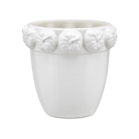 La Porcellana Bianca Cachepot Pomodori "Fattoria" D11xH12 cm