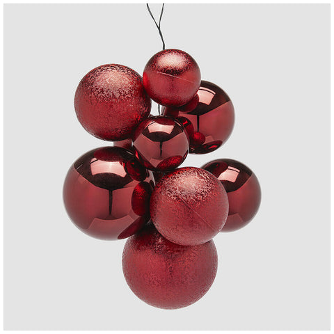 EDG Enzo De Gasperi Bunch of 5 Plastic Spheres, 3 Variants (1 Unit)