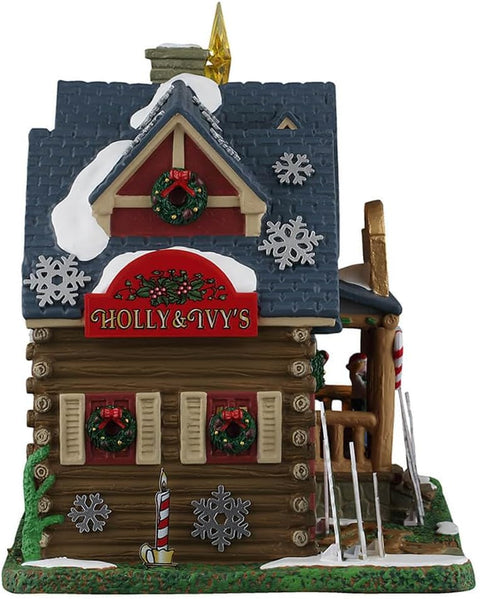 LEMAX Edificio luci led "Holly & Ivy's Christmas Yard Decor" H17.1x20x14 cm