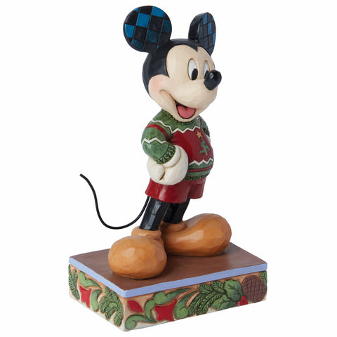 Figurine de Noël Enesco Mickey Mouse "Jim Shore" 8x5xH14 cm