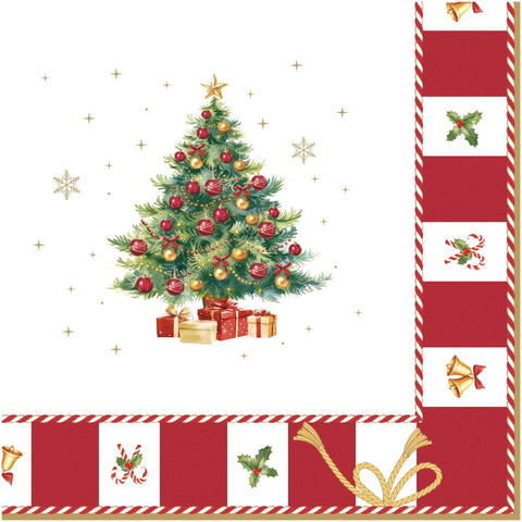 Easy Life Pack of 20 Christmas Napkins "Christmas Tale" 33x33 cm