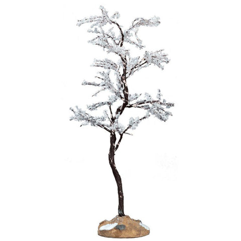 LEMAX Snow-covered tree "Morning Dew Tree, Medium" metal H23.5 x 9.5 x 8.5 cm