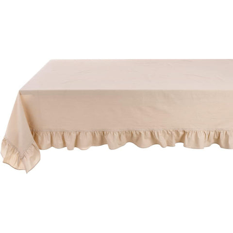 Blanc Mariclò Nappe en coton beige 180x240 cm