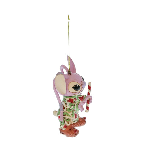 Enesco Christmas Tree Ornament, Angel "Stitch" in "Jim Shore" Pajamas H9 cm