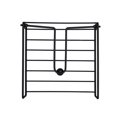 Estia Home Portatovaglioli in metallo nero 19x18.8xH5 cm