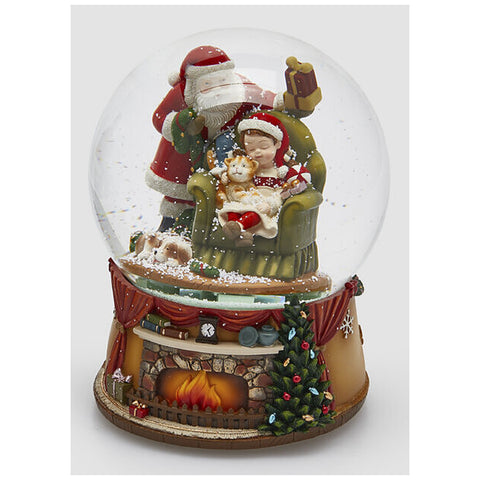 Boule en verre Père Noël EDG Enzo De Gasperi D16xH21 cm 2 variantes (1 unité)