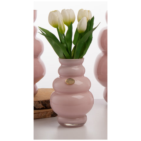 Divina Collection Vaso piccolo in vetro "Aurora" D7xH19 cm 3 varianti(1 unità)