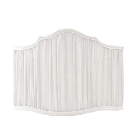 Blanc Mariclò Shaped Lampshade in White Linen D45xH38 cm