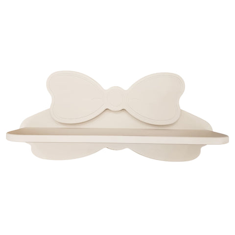L'arte di Nacchi Mensola in legno bianco decapato con fiocco 63x19xH29 cm