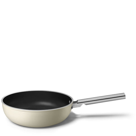 Smeg Padella Wok panna antiaderente + coperchio "50's Style" D30 cm