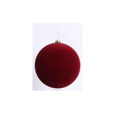 Grande boule de Noël effet velours Lena's Flowers D20 cm 3 variantes (1 unité)