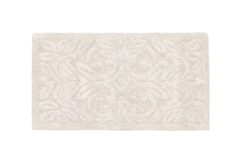 Cloth Clouds Arabesque Bath Mat in Pearl Cotton 60x130 cm