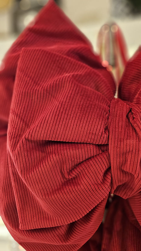 Madame Fioccò Mega Fiocco rosso per Albero di Natale H300 cm