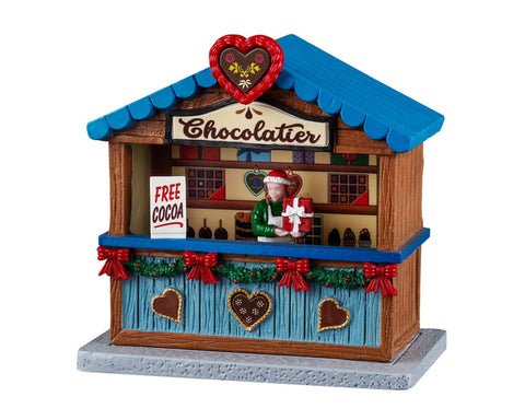 LEMAX Edificio Cioccolata calda "Chocolatier" in resina H11.5x11.7x7 cm