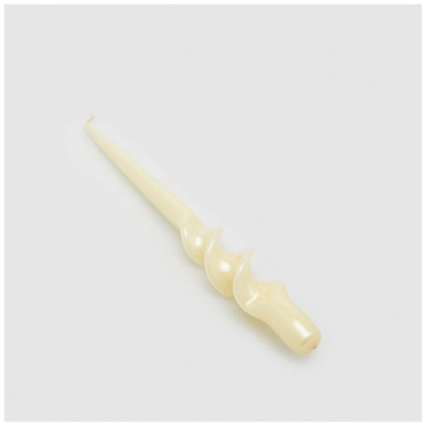 EDG Long twist candle for candelabra in pearly ivory wax H29 cm