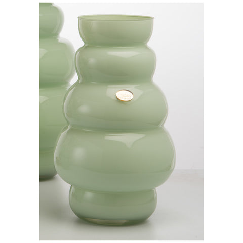 Divina Collection Vaso grande in vetro "Aurora" D11xH30 cm 2 varianti(1 unità)
