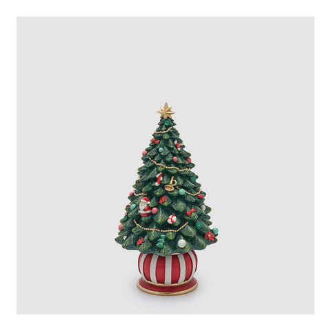 EDG Carillon albero di natale pino decoro poliresina D12,5 H22,5 cm