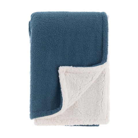 Plaid Sherpa Blanc Mariclò « Soft Essential » 140x170 cm 4 variantes (1 unité)