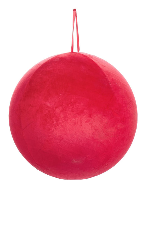 Fabric Clouds Decorative Sphere Velvet Effect "Carousel" 80 cm