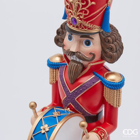 EDG Christmas nutcracker soldier in resin with drum
