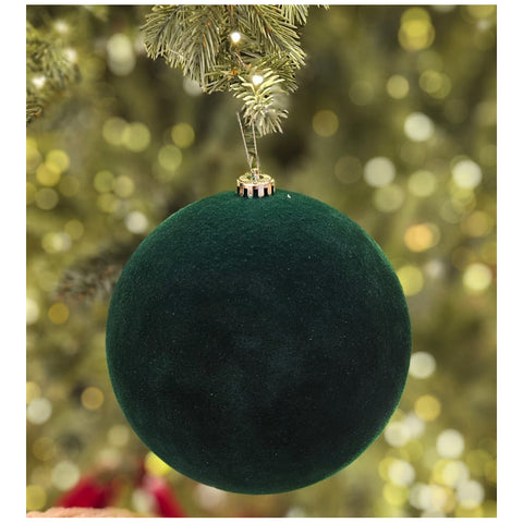 Grande boule de Noël effet velours Lena's Flowers D20 cm 3 variantes (1 unité)