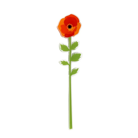 Vesta Fiore decorativo piccolo in cristallo acrilico H43 cm