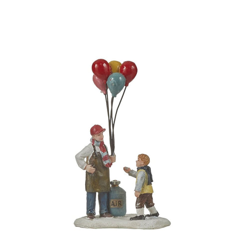 Luville Ballon Vendeur Personnage "Foire vendeuse de ballons" en résine 7x4.5xh12cm