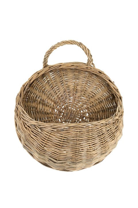 Nuvole di Stoffa Cesto in vimini con manici "PePen" 15x28x34 cm