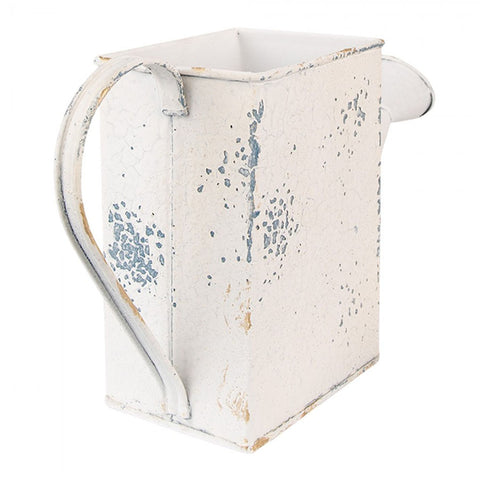 Clayre & Eef annaffiatoio vaso  avorio anticato 31x9x17 cm