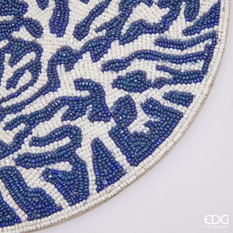 EDG Enzo de Gasperi Coral round beaded placemat D36 cm