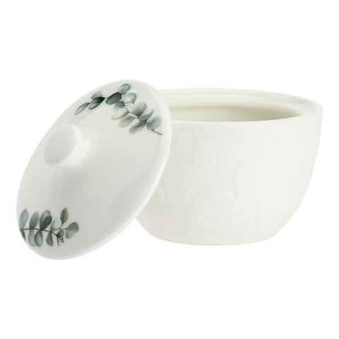 La Porcellana Bianca Zuccheriera decoro in rilievo "Sempreverde" 240 ml