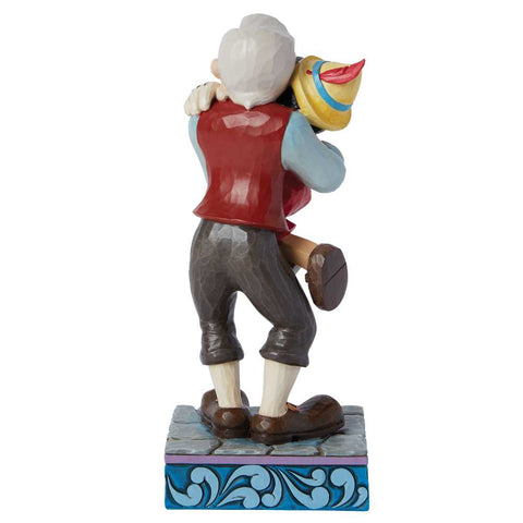 Enesco Disney Traditions Jim Shore Statuina Geppetto e Pinocchio in resina 7.5x6.5xH17.5 cm