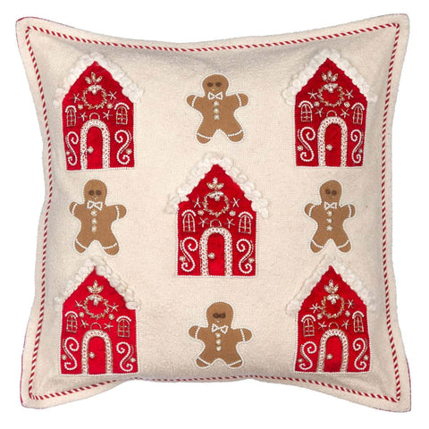 Blanc Mariclò Cuscino di natale con applicazioni 50x50 cm