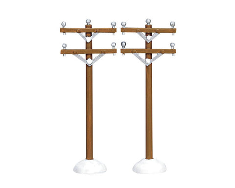 LEMAX Set 2 Pali del telefono decorativi in metallo H10.3 cm