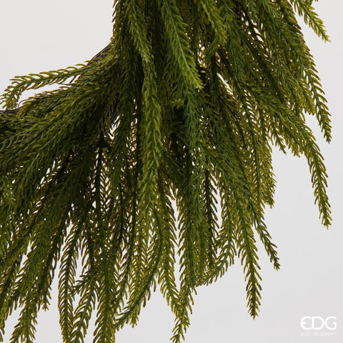 Couronne de porte artificielle « Cryptoméria » EDG Enzo De Gasperi D45 cm