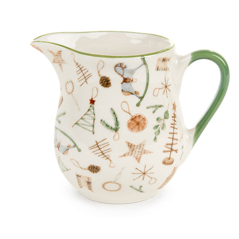 Pot à lait de Noël en porcelaine Nuvole di Stoffa "Ricordi" 300 ml