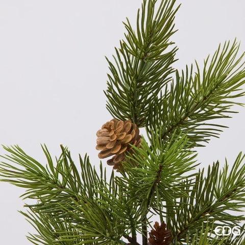 EDG Ramo con pigne decoro pino natalizio artificiale H65 cm