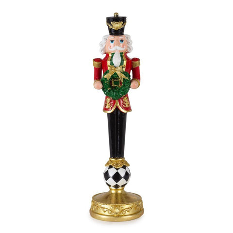 Henriette Statuina di natale Schiaccianoci con ghirlanda "Royal Parade" H31 cm