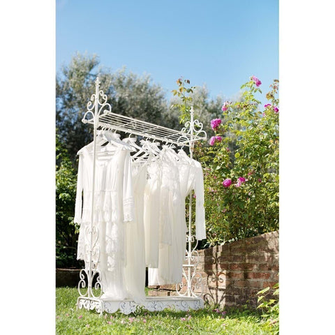 Blanc Mariclò Appendiabiti Guardaroba in metallo "Curly" 100x44xH183 cm