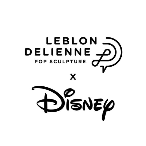 LEBLON DELIENNE Statuina Topolino Welcome piccolo bianco/oro 18.5xH30 cm