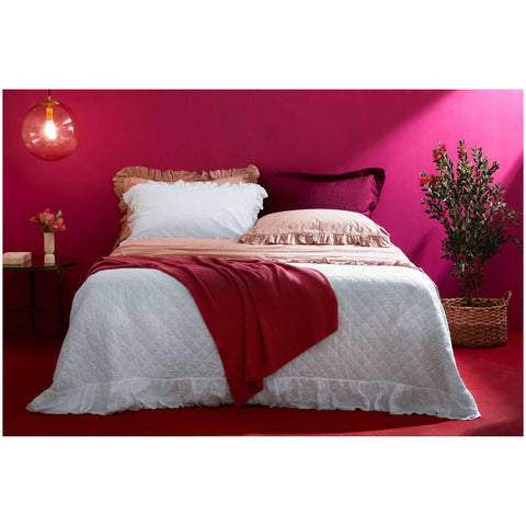 Bianco Perla Trapunta matrimoniale primaverile in cotone "Juliet" 260x260 cm 2 varianti(1 unità)