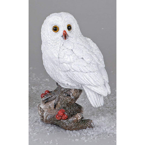 Formano Christmas Statuette Owl in artificial stone 15xh18 cm