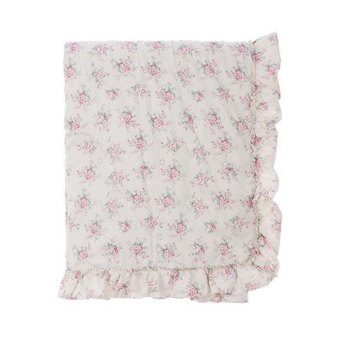 Blanc Mariclò Trapunta singola primaverile con gala "Incanto Fiorito" 180x260 cm - Angelica Home Stabia