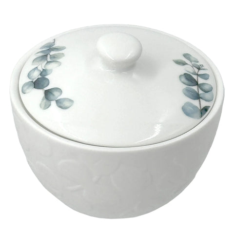 La Porcellana Bianca Zuccheriera decoro in rilievo "Sempreverde" 240 ml