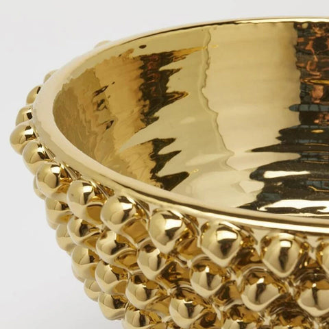Edg Vaso Pigna ceramica oro D40xH24.5 cm