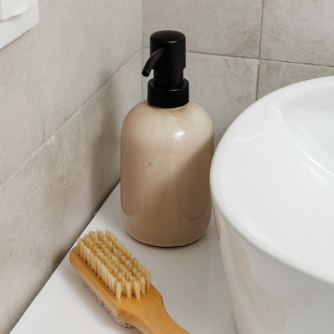 Estia Home Dispenser sapone in ceramica satinata beige 360 ml