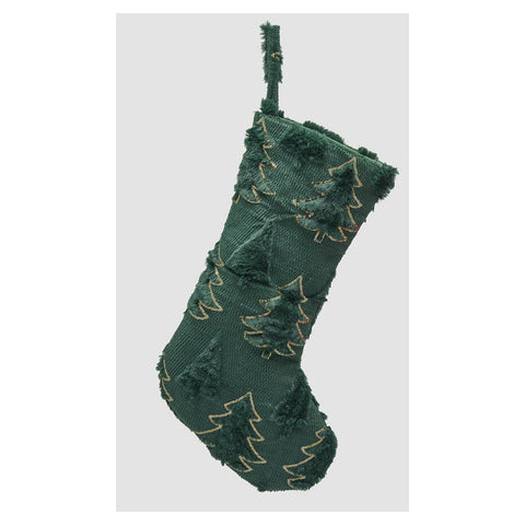 EDG Calza epifania natalizia con decoro pini H51 cm 2 varianti(1 unità)