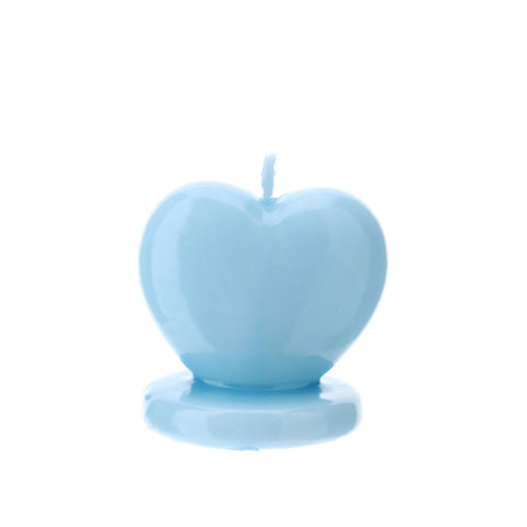 Hervit Candela Cuore laccata blu 4.5xH4.5 cm